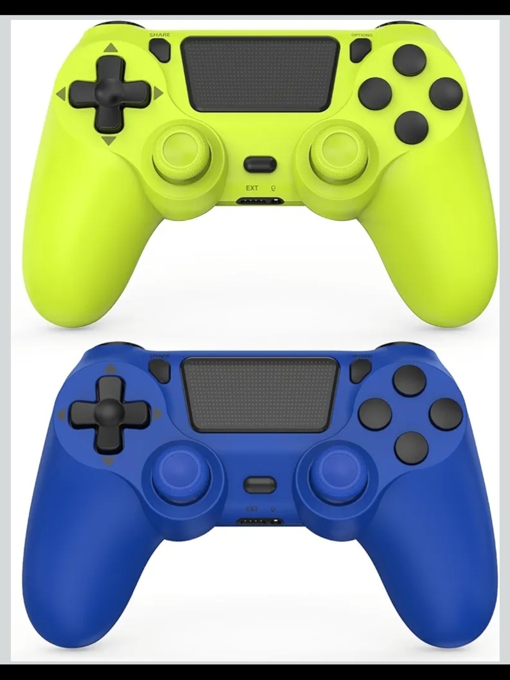 Wireless Game Controller - Neon Yellow and Blue